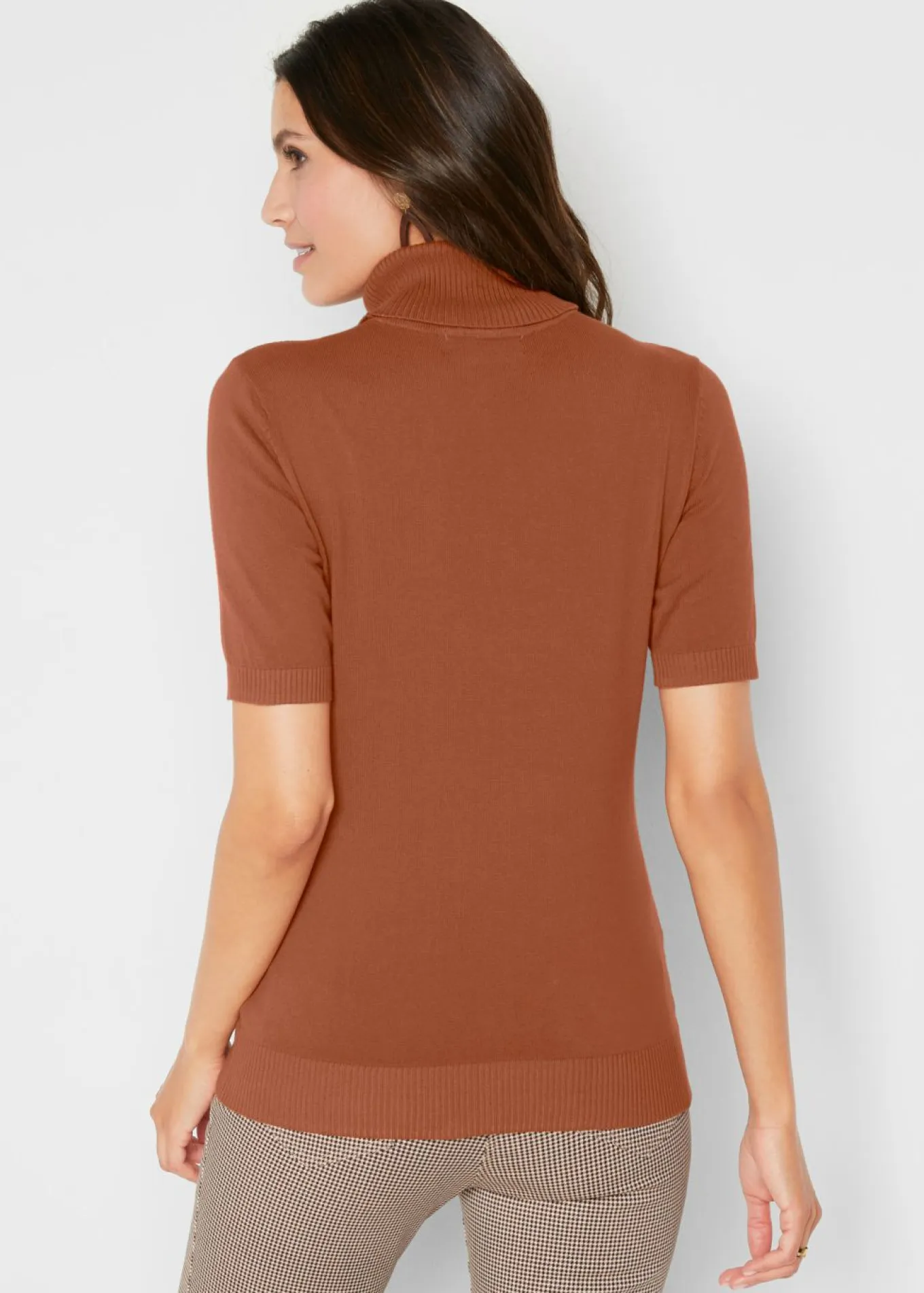 Jersey de cuello alto y manga corta