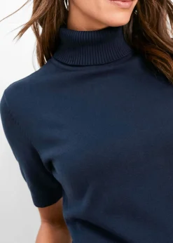 Jersey de cuello alto y manga corta