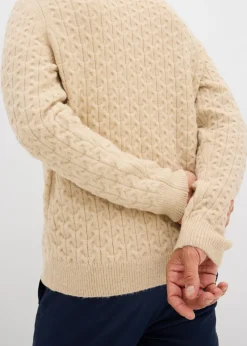 Jersey de cuello redondo con estructura