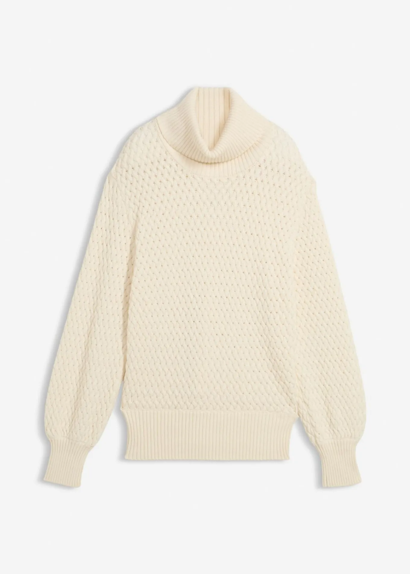 Jersey de cuello vuelto con lana merino