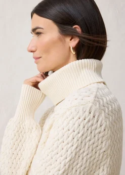 Jersey de cuello vuelto con lana merino