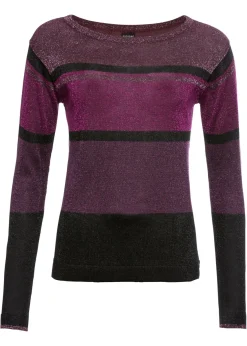 Jersey de lúrex de rayas