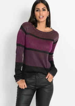 Jersey de lúrex de rayas