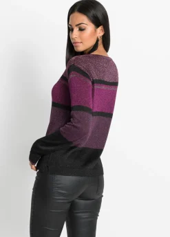 Jersey de lúrex de rayas