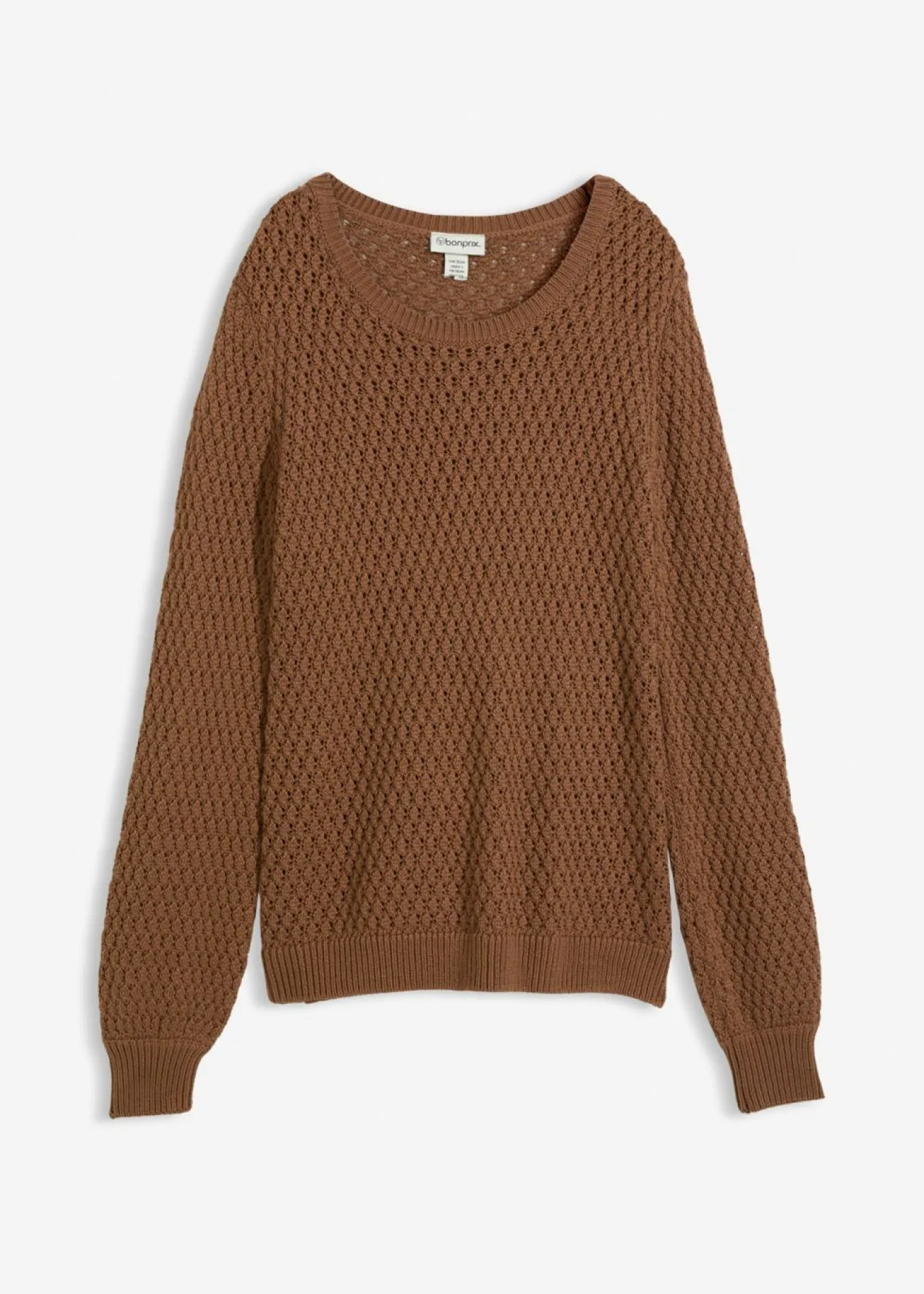Jersey de mezcla de algodón con punto estructurado