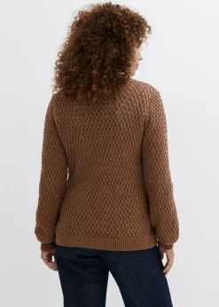Jersey de mezcla de algodón con punto estructurado