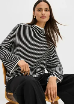 Jersey de mezcla de viscosa con cuello alto