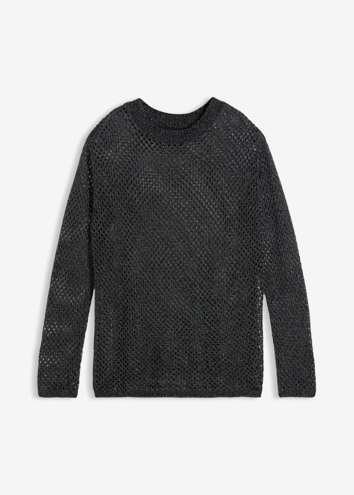 Jersey de punto ajour con hilo brillante