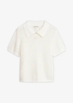 Jersey de punto ajour de algodón puro