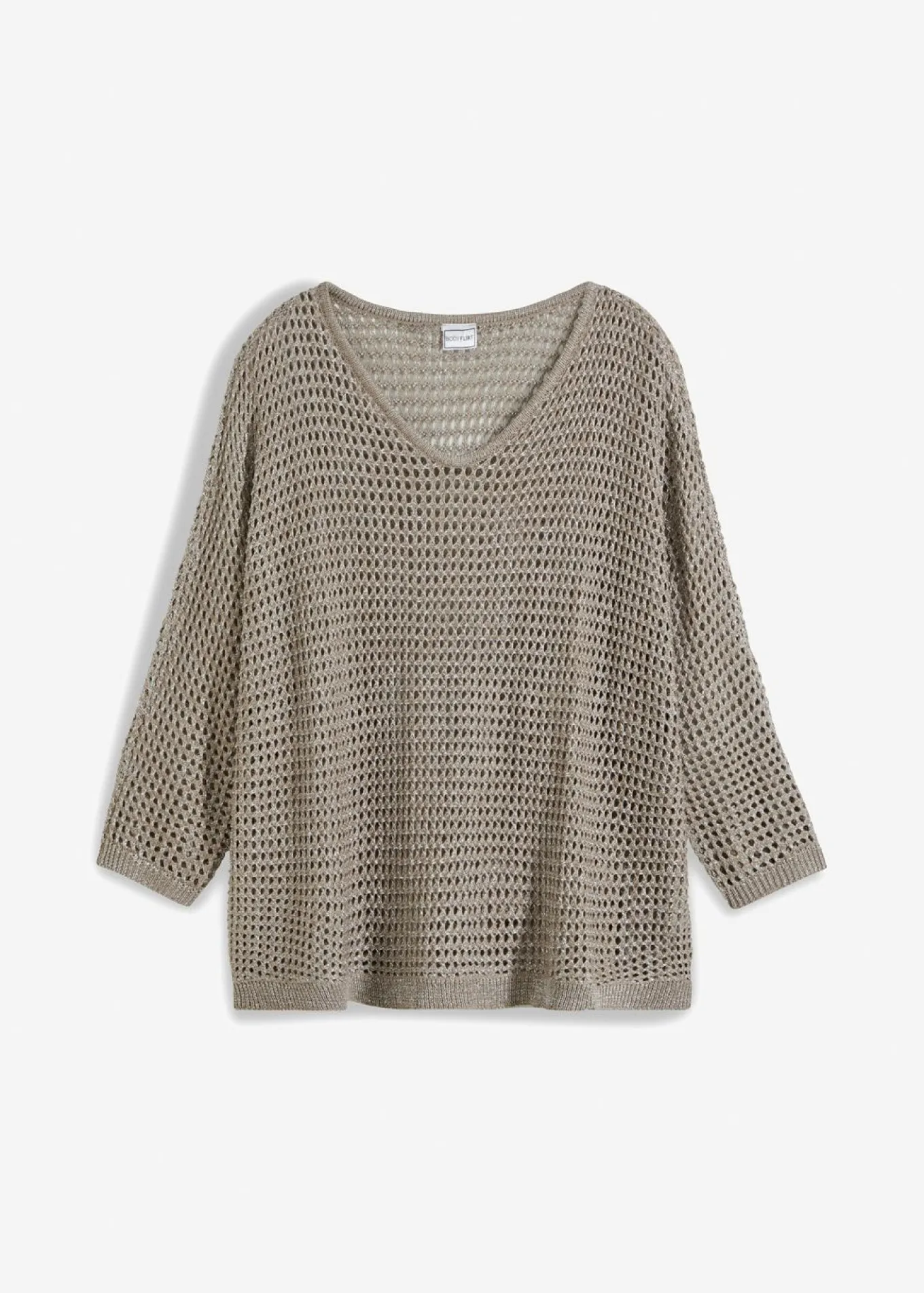 Jersey de punto ajour de mezcla de viscosa