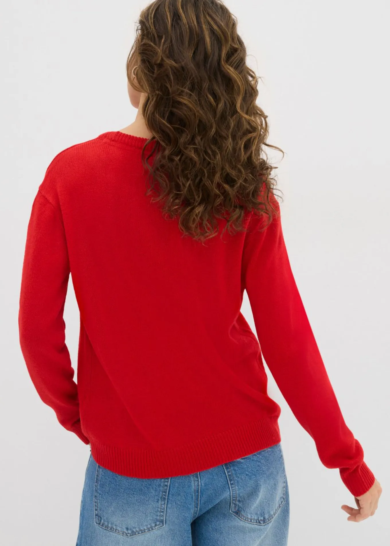 Jersey de punto con cuello redondo