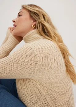 Jersey de punto con cuello vuelto