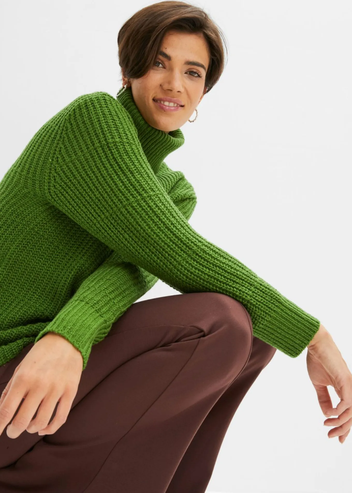Jersey de punto con cuello vuelto