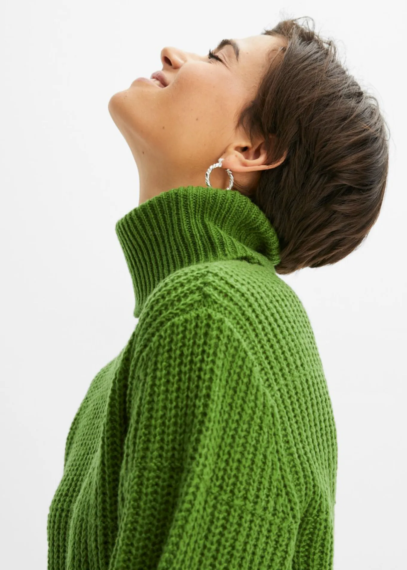 Jersey de punto con cuello vuelto