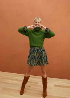Jersey de punto con cuello vuelto