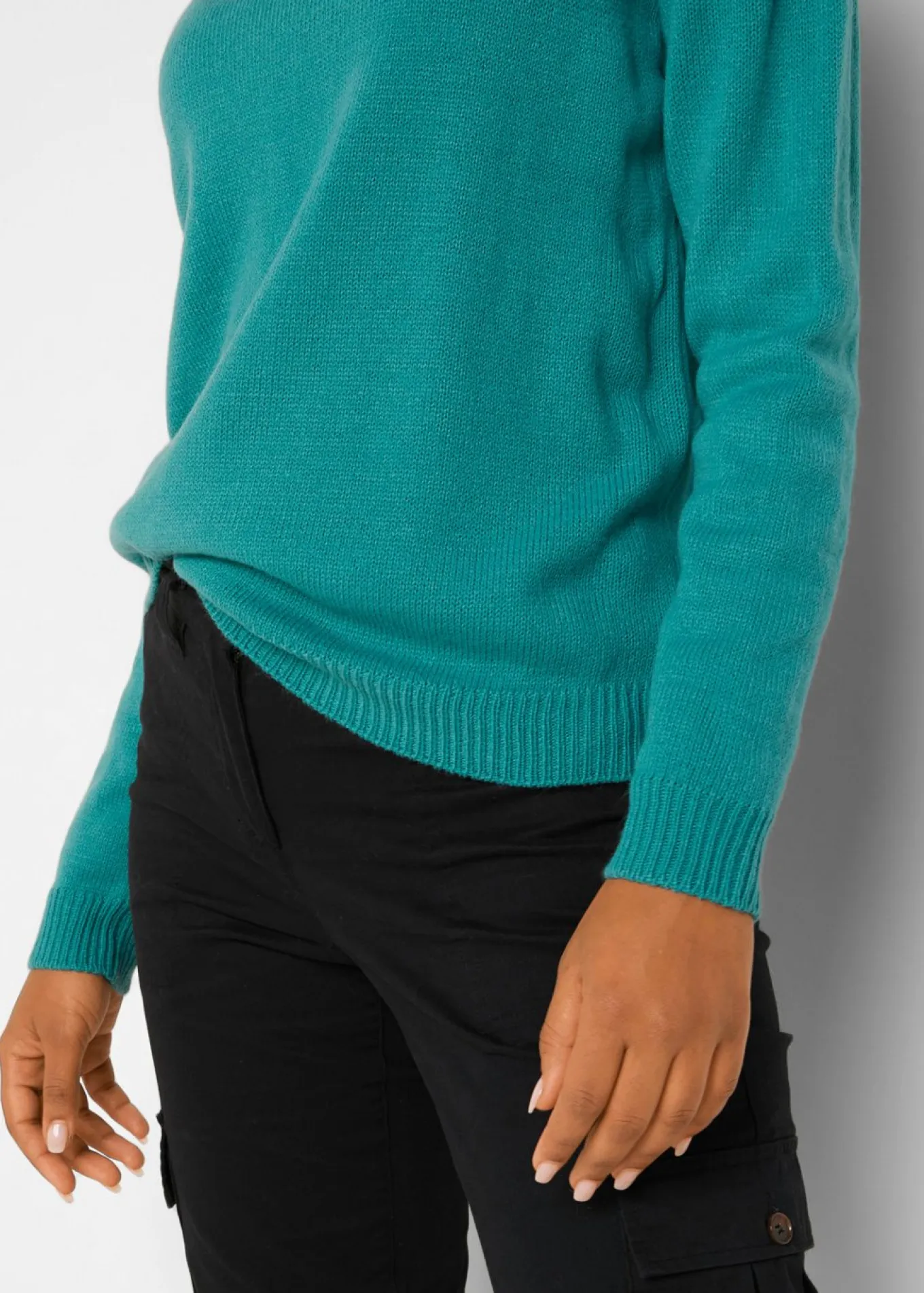 Jersey de punto con cuello redondo