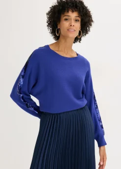 Jersey de punto fino con lentejuelas