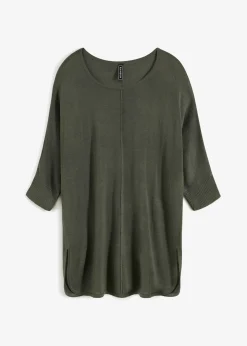 Jersey de punto fino con mangas 3/4