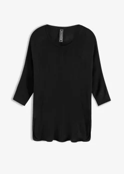 Jersey de punto fino con mangas 3/4