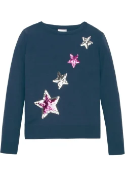Jersey de punto fino con lentejuelas