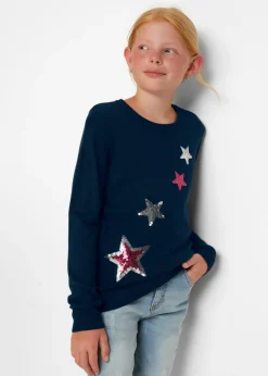 Jersey de punto fino con lentejuelas