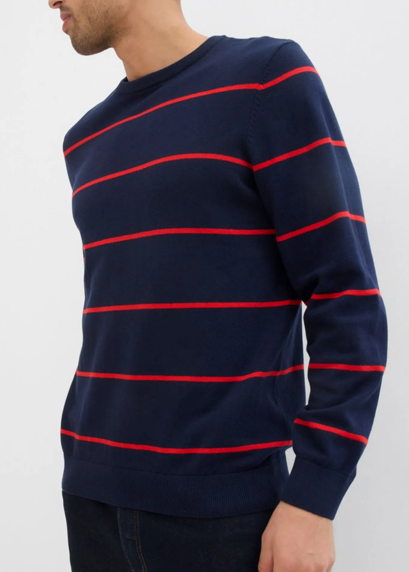 Jersey de punto fino con corte regular