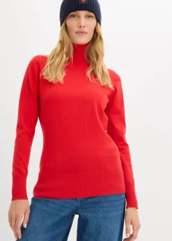 Jersey de punto fino con cuello alto
