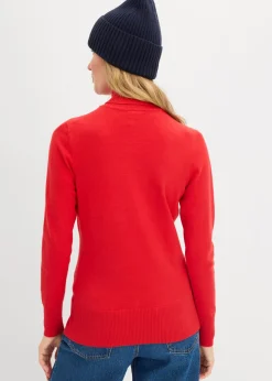 Jersey de punto fino con cuello alto