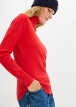 Jersey de punto fino con cuello alto