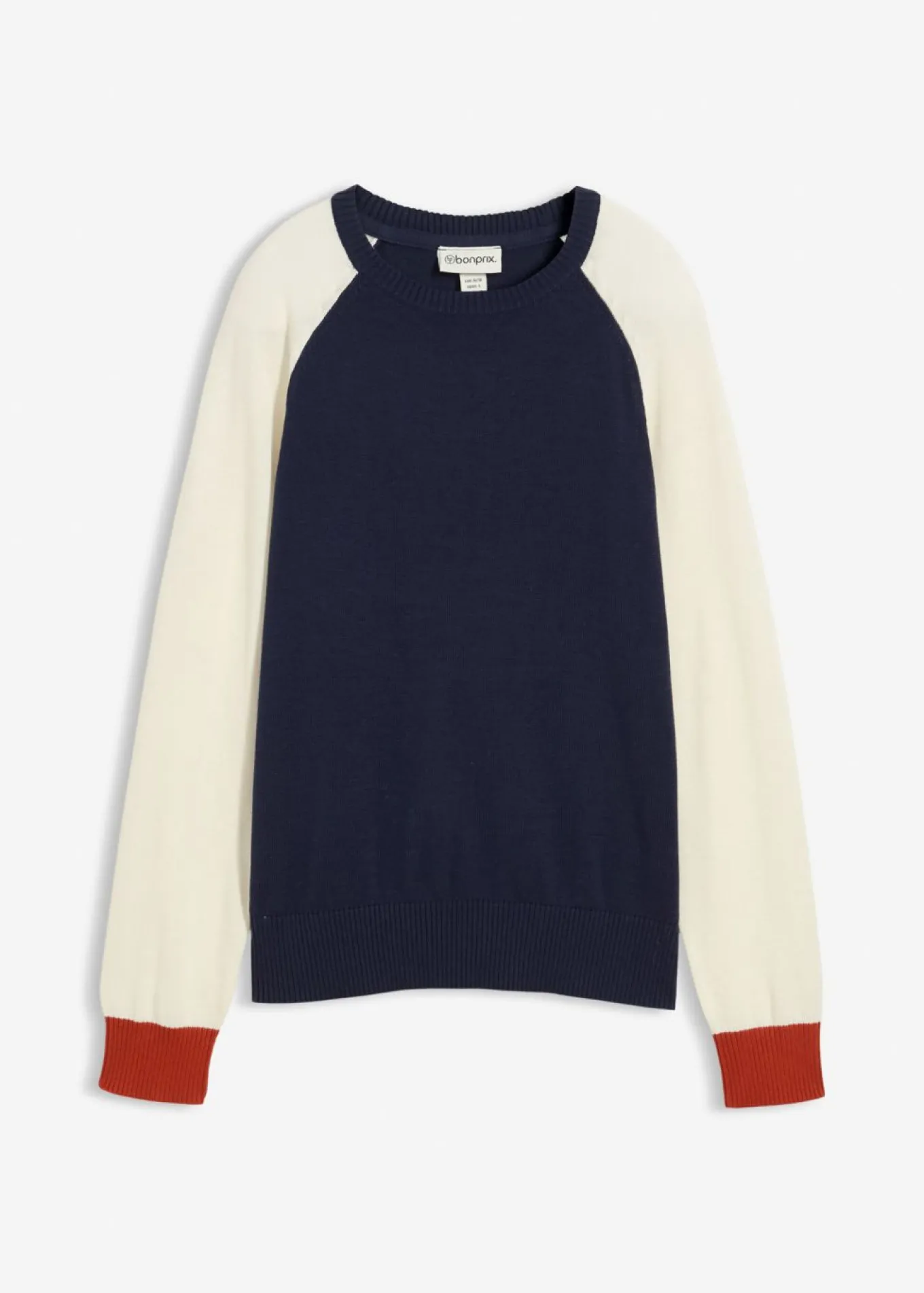 Jersey de punto fino con mangas raglán