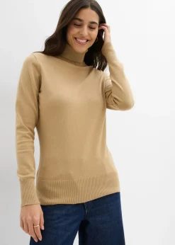 Jersey de punto fino con cuello alto