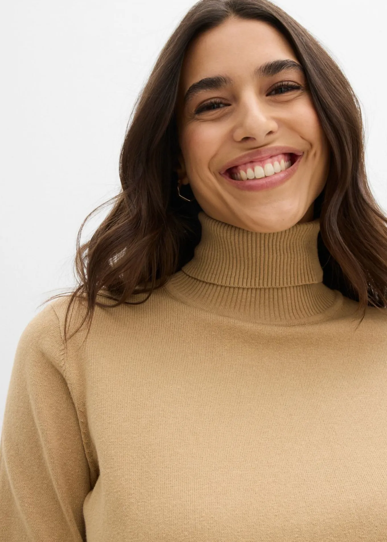 Jersey de punto fino con cuello alto