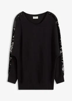 Jersey de punto fino con lentejuelas