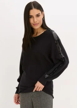 Jersey de punto fino con lentejuelas