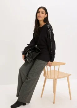 Jersey de punto fino con lentejuelas