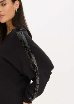 Jersey de punto fino con lentejuelas