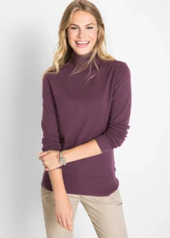 Jersey de punto fino con cuello alto