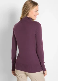 Jersey de punto fino con cuello alto