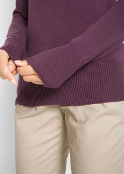 Jersey de punto fino con cuello alto