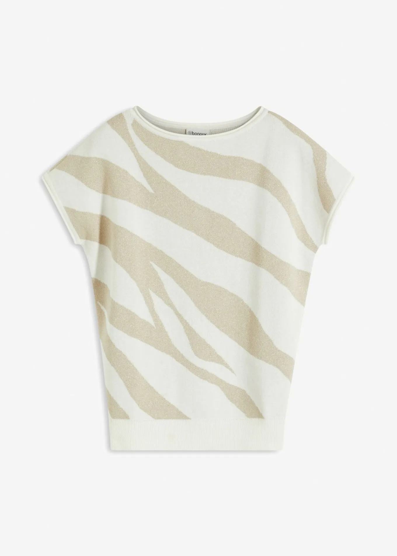 Jersey de punto fino con hilo brillante