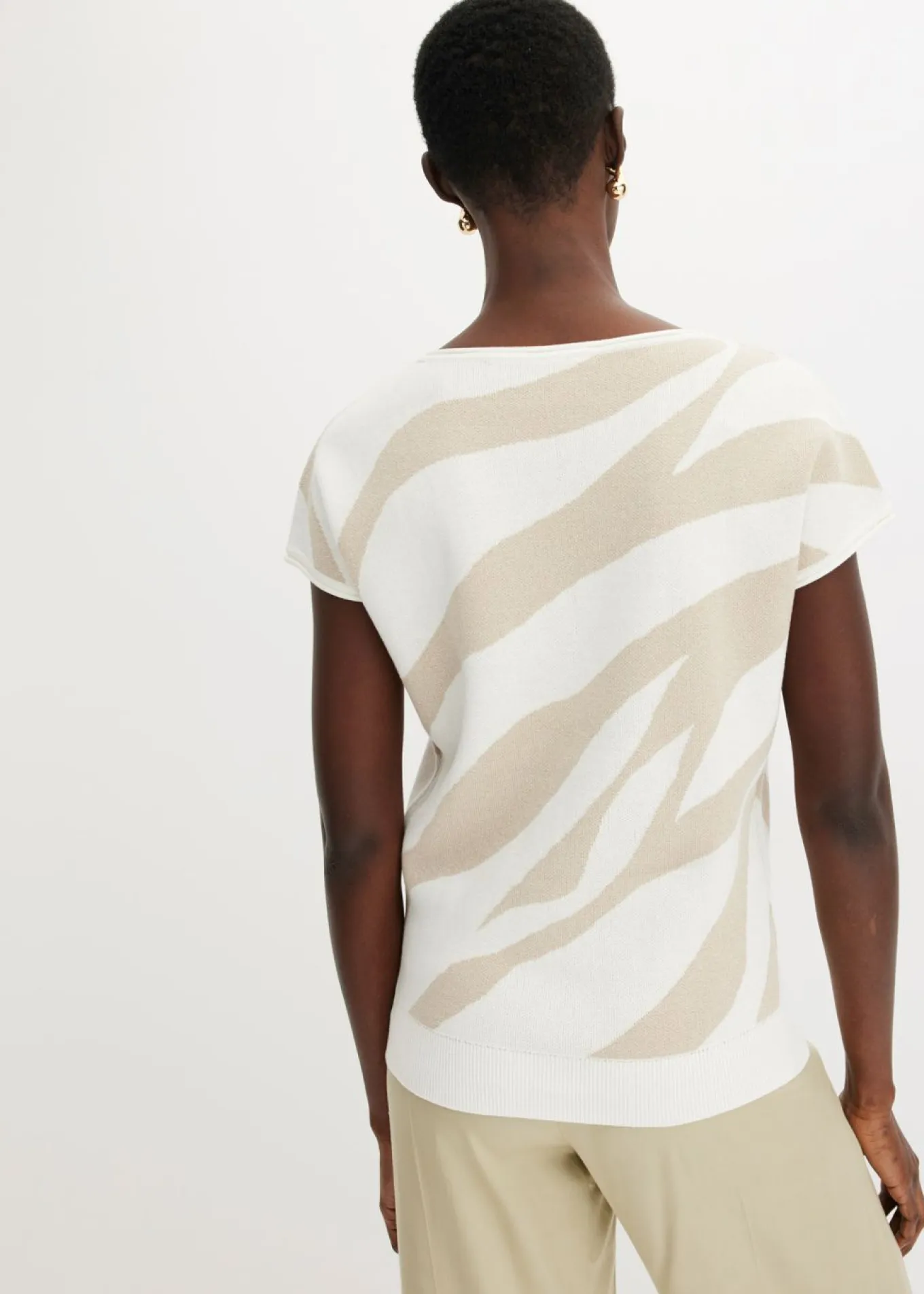 Jersey de punto fino con hilo brillante