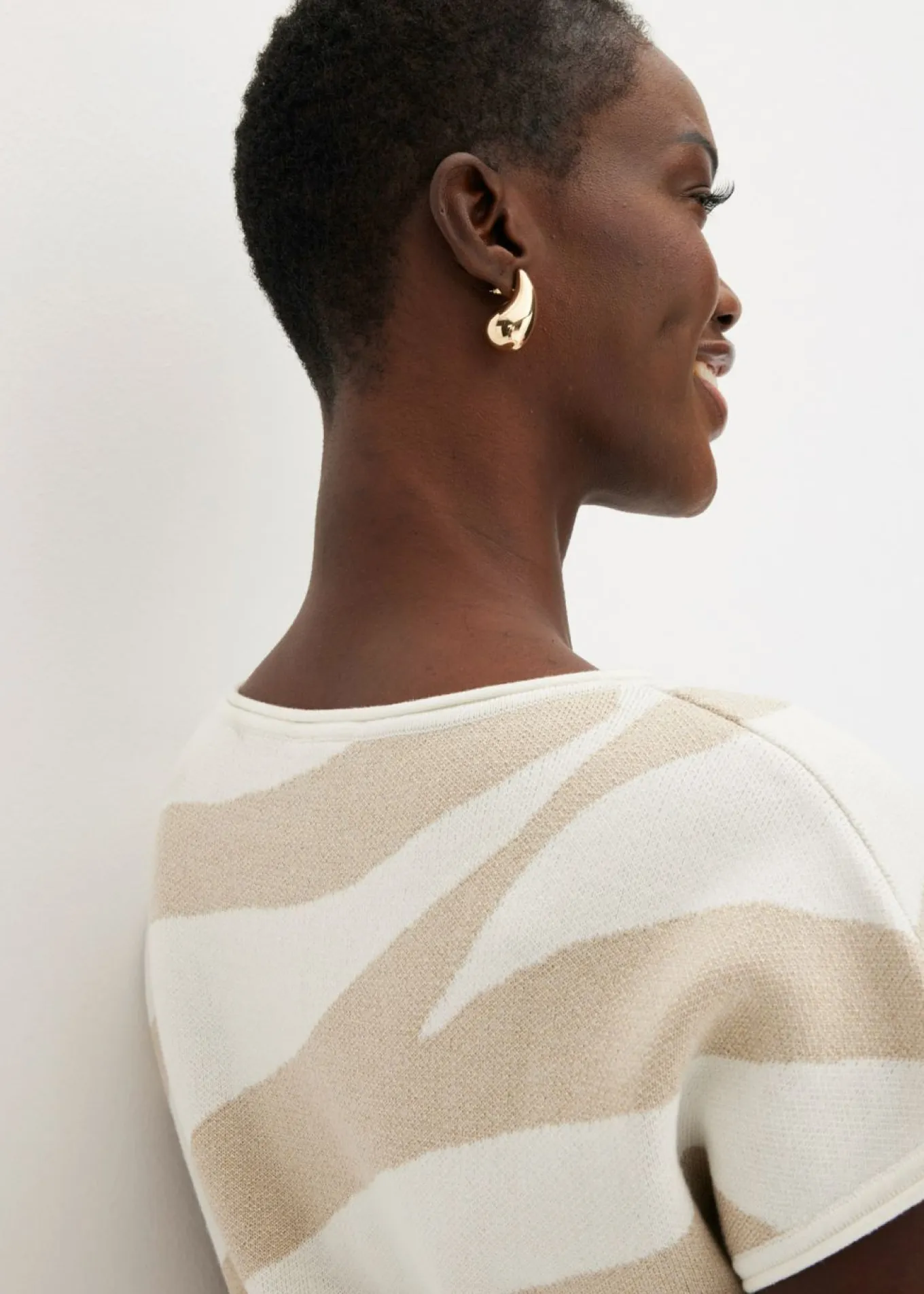 Jersey de punto fino con hilo brillante