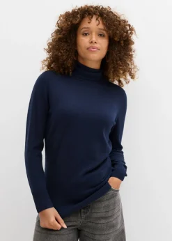 Jersey de punto fino con cuello alto