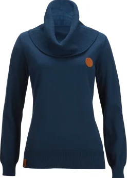 Jersey de punto fino con cuello ancho