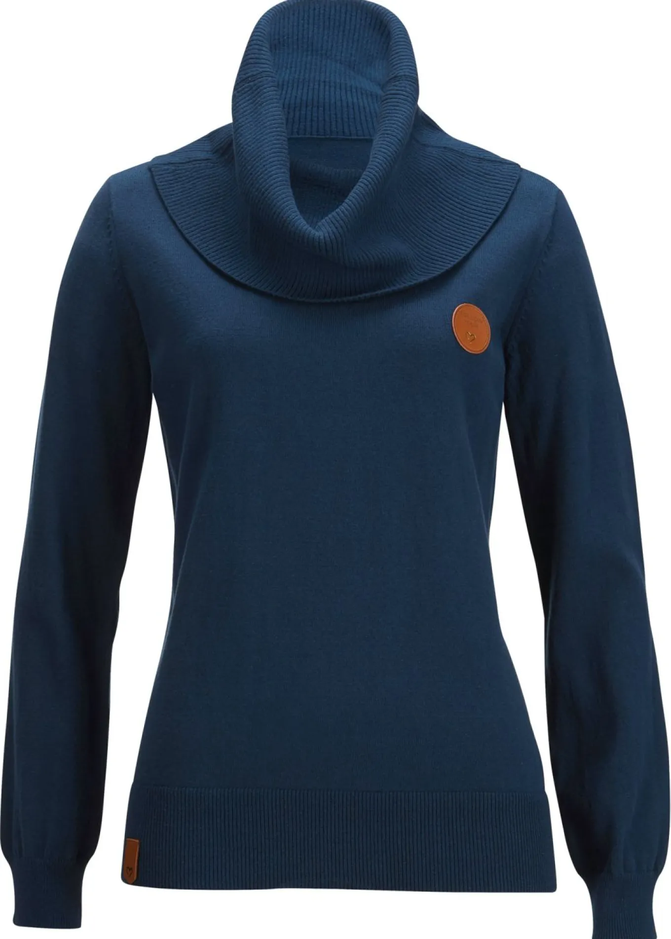 Jersey de punto fino con cuello ancho