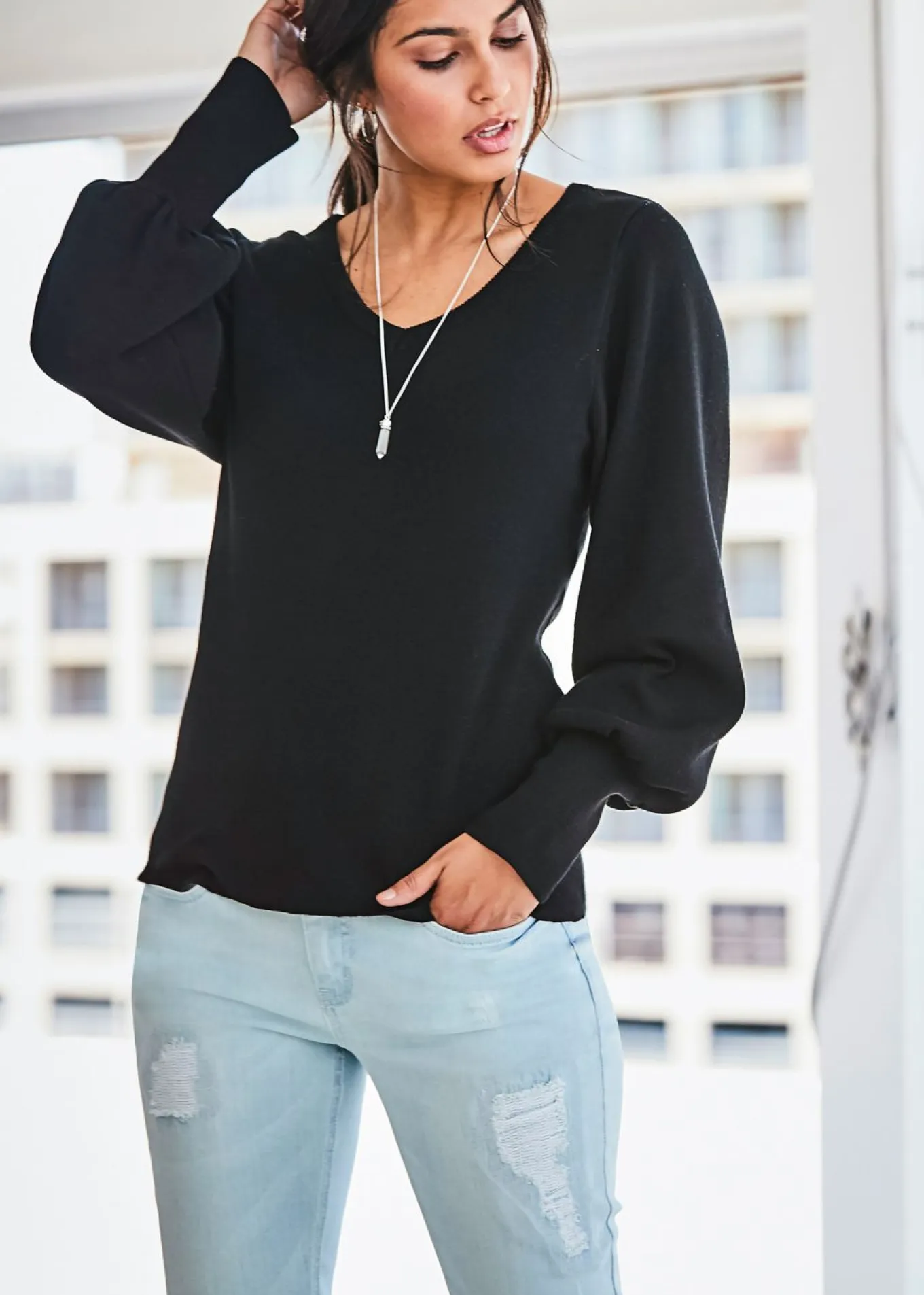 Jersey de punto fino con viscosa sostenible