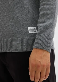 Jersey de punto fino con algodón reciclado
