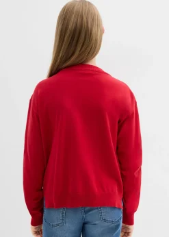 Jersey de punto fino con detalles de lazos