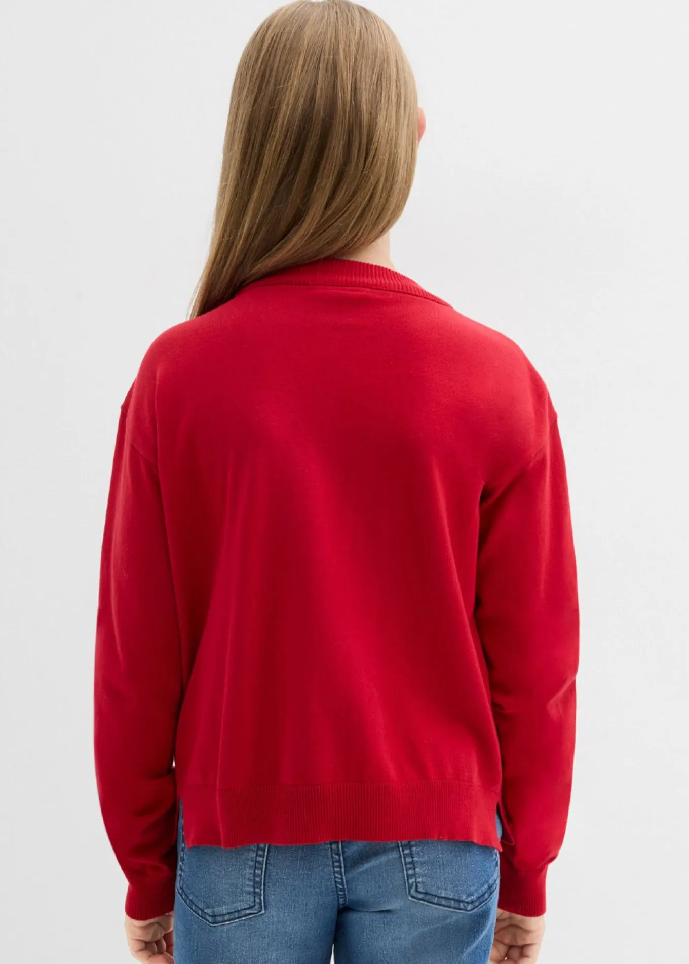 Jersey de punto fino con detalles de lazos