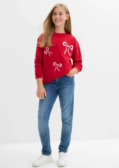 Jersey de punto fino con detalles de lazos